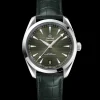 41 mm, steel on leather strap^OMEGA Outlet
