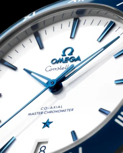 41 mm, steel on leather strap^OMEGA Hot
