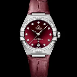 36 mm, steel on leather strap^OMEGA New