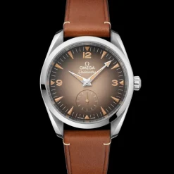 38 mm, steel on leather strap^OMEGA Online