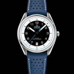 39.5 mm, steel on leather strap^OMEGA Sale