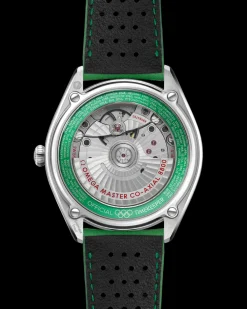 39.5 mm, steel on leather strap^OMEGA New