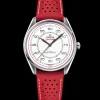 39.5 mm, steel on leather strap^OMEGA Best