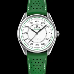 39.5 mm, steel on leather strap^OMEGA Best