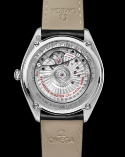 39.5 mm, steel on leather strap^OMEGA Clearance
