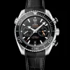 45.5 mm, steel on leather strap with rubber lining^OMEGA Best