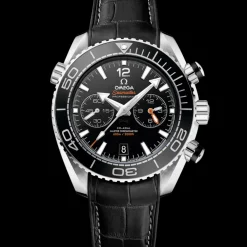 45.5 mm, steel on leather strap with rubber lining^OMEGA Best