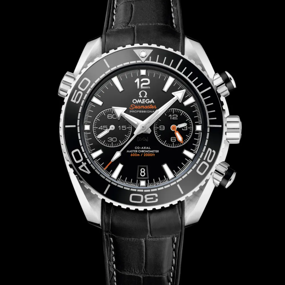 45.5 mm, steel on leather strap with rubber lining^OMEGA Best