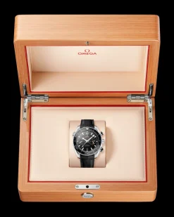 45.5 mm, steel on leather strap with rubber lining^OMEGA Best