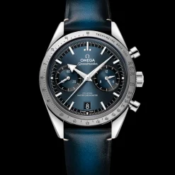 40.5 mm, steel on leather strap^OMEGA Fashion
