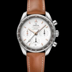 38 mm, steel on leather strap^OMEGA Hot