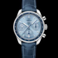38 mm, steel on leather strap^OMEGA Discount