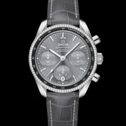 38 mm, steel on leather strap^OMEGA Sale
