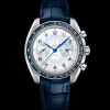 43 mm, steel on leather strap^OMEGA Hot