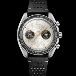 43 mm, steel on leather strap^OMEGA Online
