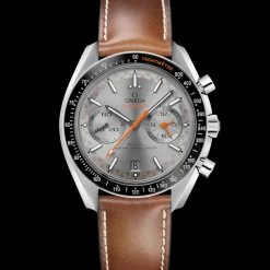44.25 mm, steel on leather strap^OMEGA Online