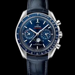 44.25 mm, steel on leather strap^OMEGA Online