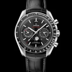 44.25 mm, steel on leather strap^OMEGA Online