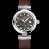 34 mm, steel on leather strap^OMEGA Online