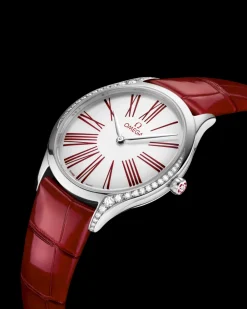 36 mm, steel on leather strap^OMEGA Outlet