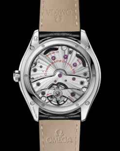 40 mm, steel on leather strap^OMEGA Fashion