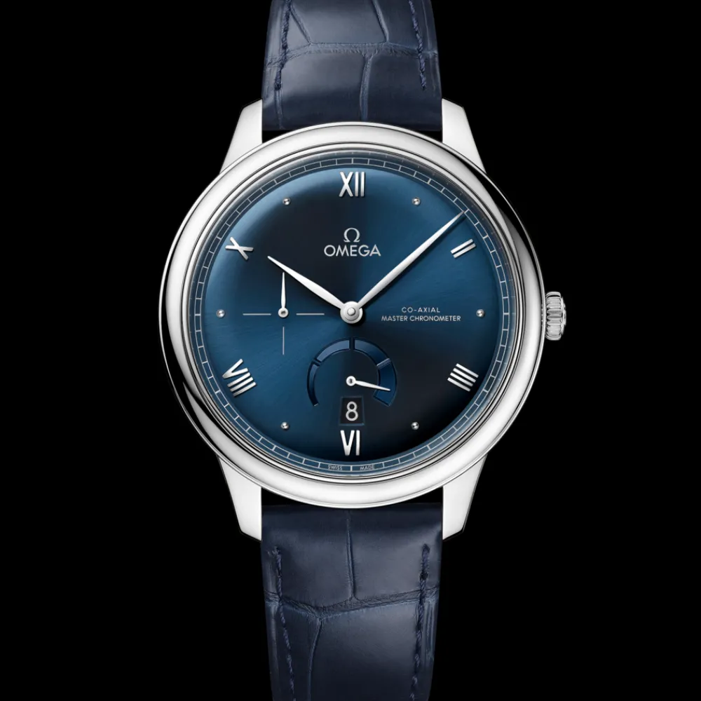 41 mm, steel on leather strap^OMEGA Outlet