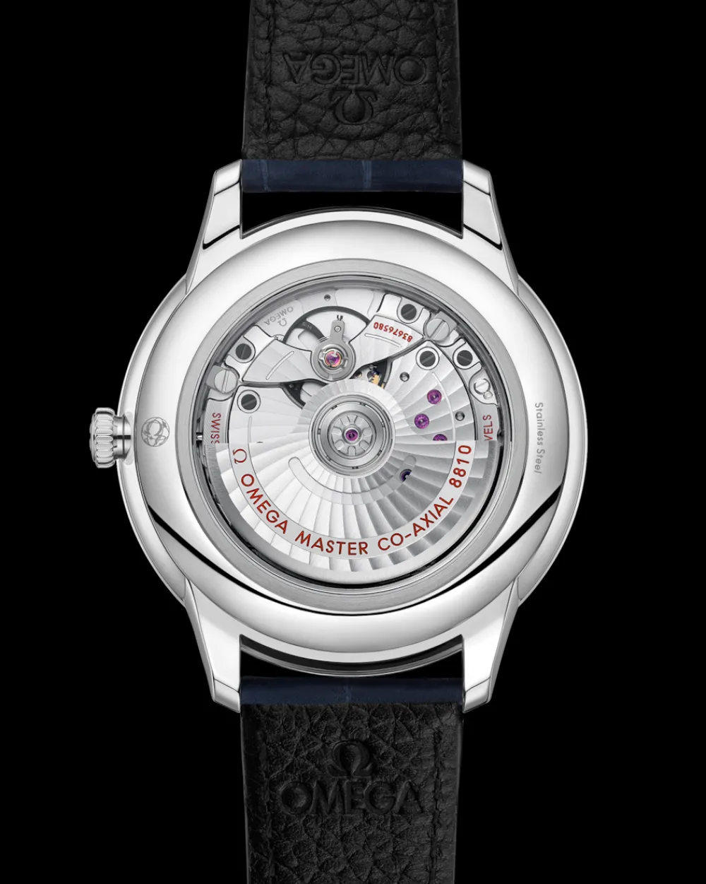 41 mm, steel on leather strap^OMEGA Outlet