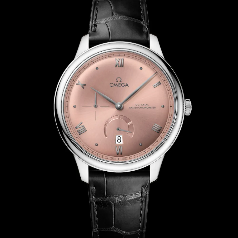 41 mm, steel on leather strap^OMEGA Discount