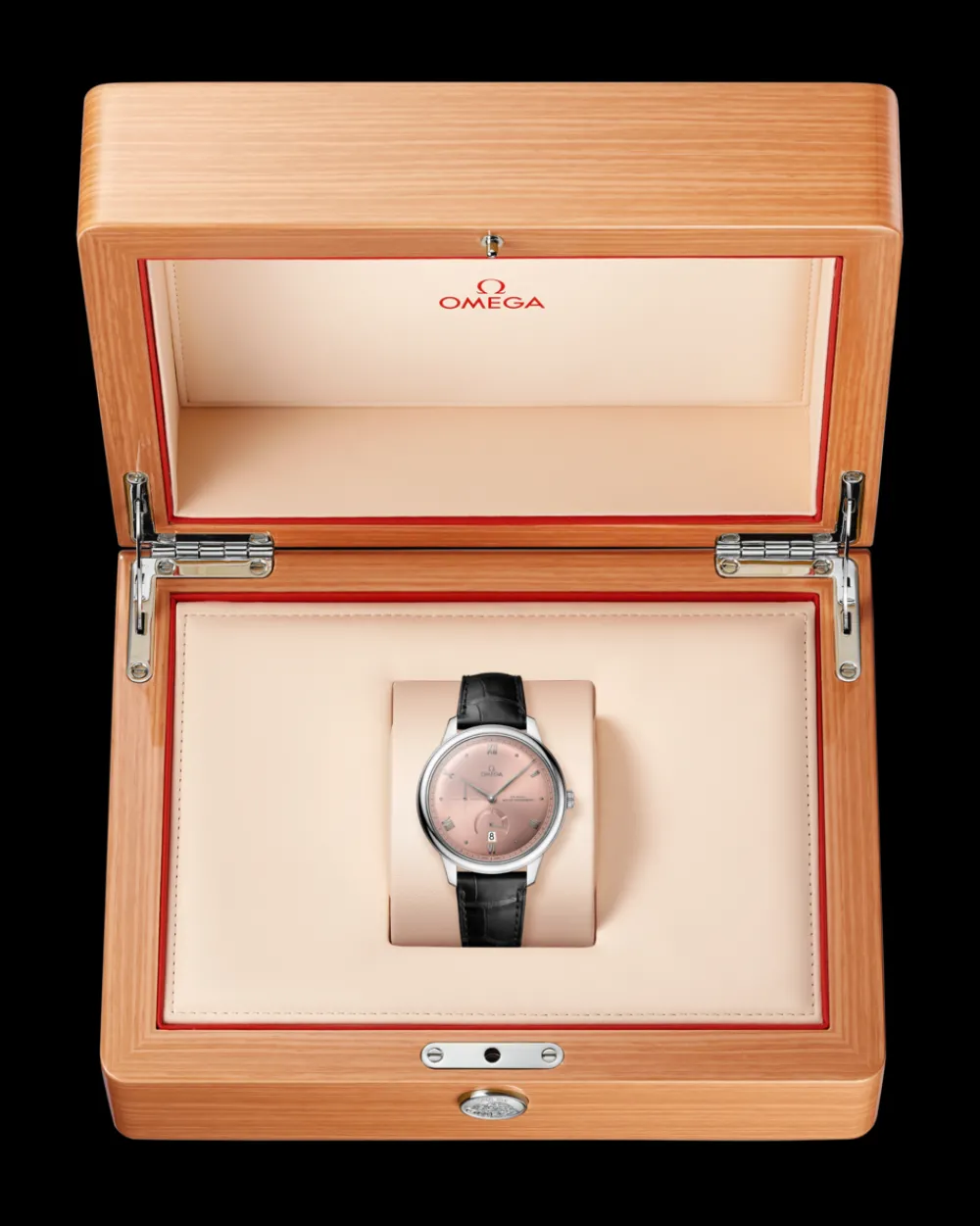41 mm, steel on leather strap^OMEGA Discount