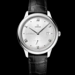 41 mm, steel on leather strap^OMEGA Hot