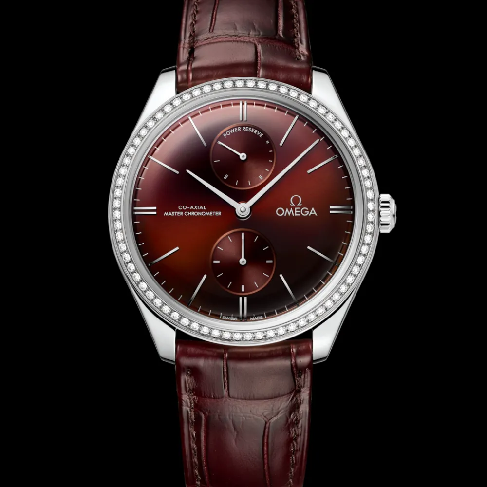 40 mm, steel on leather strap^OMEGA Hot
