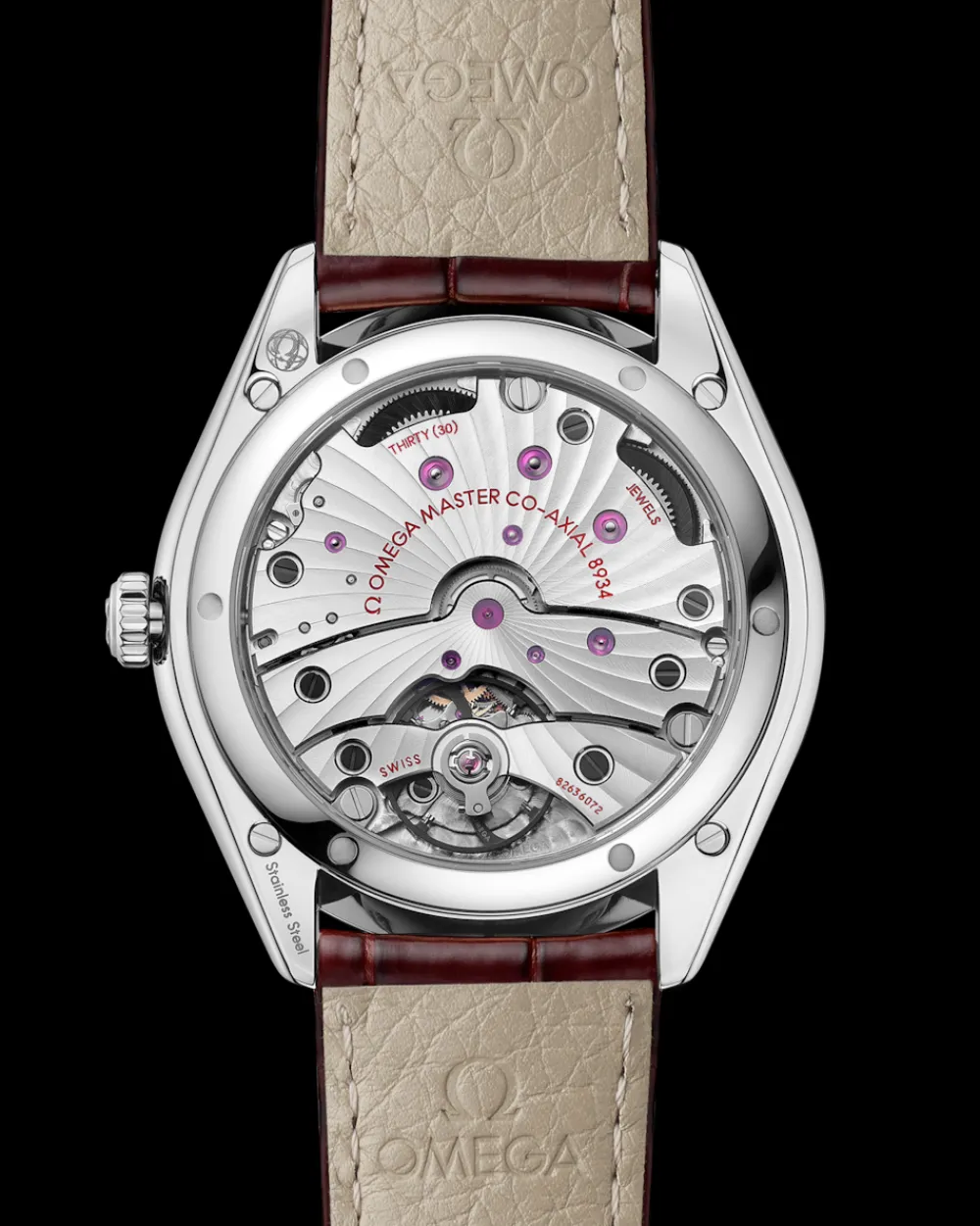 40 mm, steel on leather strap^OMEGA Hot
