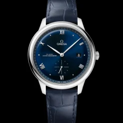 41 mm, steel on leather strap^OMEGA Online