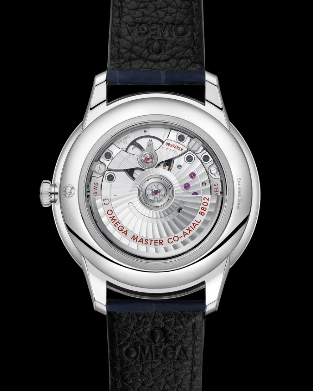 41 mm, steel on leather strap^OMEGA Online