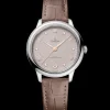 34 mm, steel on leather strap^OMEGA New