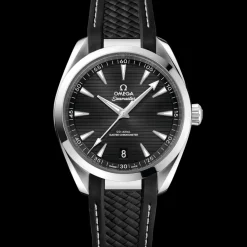 41 mm, steel on rubber strap^OMEGA Online