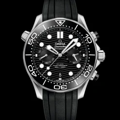 44 mm, steel on rubber strap^OMEGA New