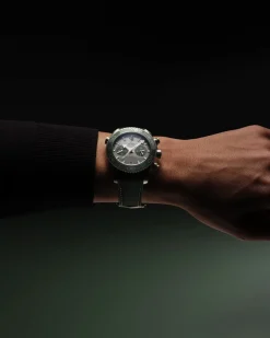45.5 mm, steel on rubber strap^OMEGA New