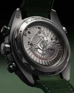 45.5 mm, steel on rubber strap^OMEGA New