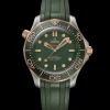 42 mm, titanium ‑ Bronze gold on rubber strap^OMEGA New