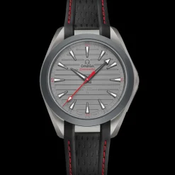 41 mm, titanium on rubber strap^OMEGA New