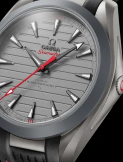 41 mm, titanium on rubber strap^OMEGA New