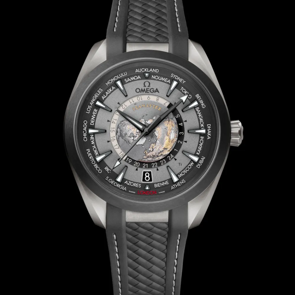 43 mm, titanium on rubber strap^OMEGA Sale