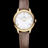 27.5 mm, yellow gold on leather strap^OMEGA Best