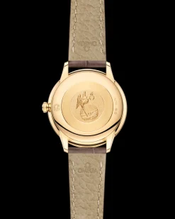 27.5 mm, yellow gold on leather strap^OMEGA Best