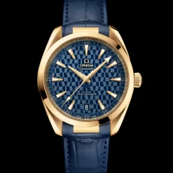 41 mm, yellow gold on leather strap^OMEGA Clearance