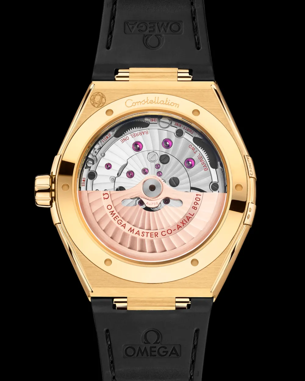 41 mm, yellow gold on leather strap^OMEGA Discount