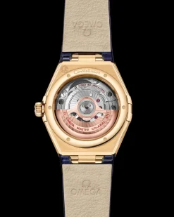 29 mm, yellow gold on leather strap^OMEGA Online