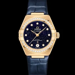 29 mm, yellow gold on leather strap^OMEGA Best