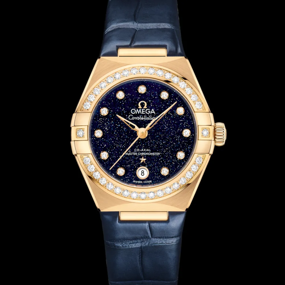 29 mm, yellow gold on leather strap^OMEGA Best